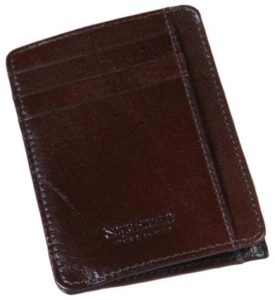 Magnetic Card Wallet Brown