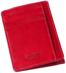 Magnetic Card Wallet Red