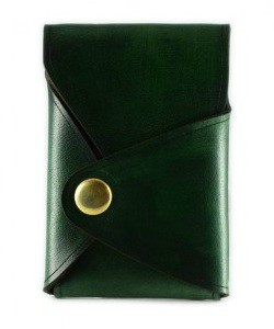 Rivet Card Holder Green