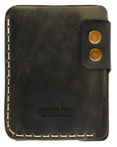 Atelier Pall - Double Snap Wallet Black